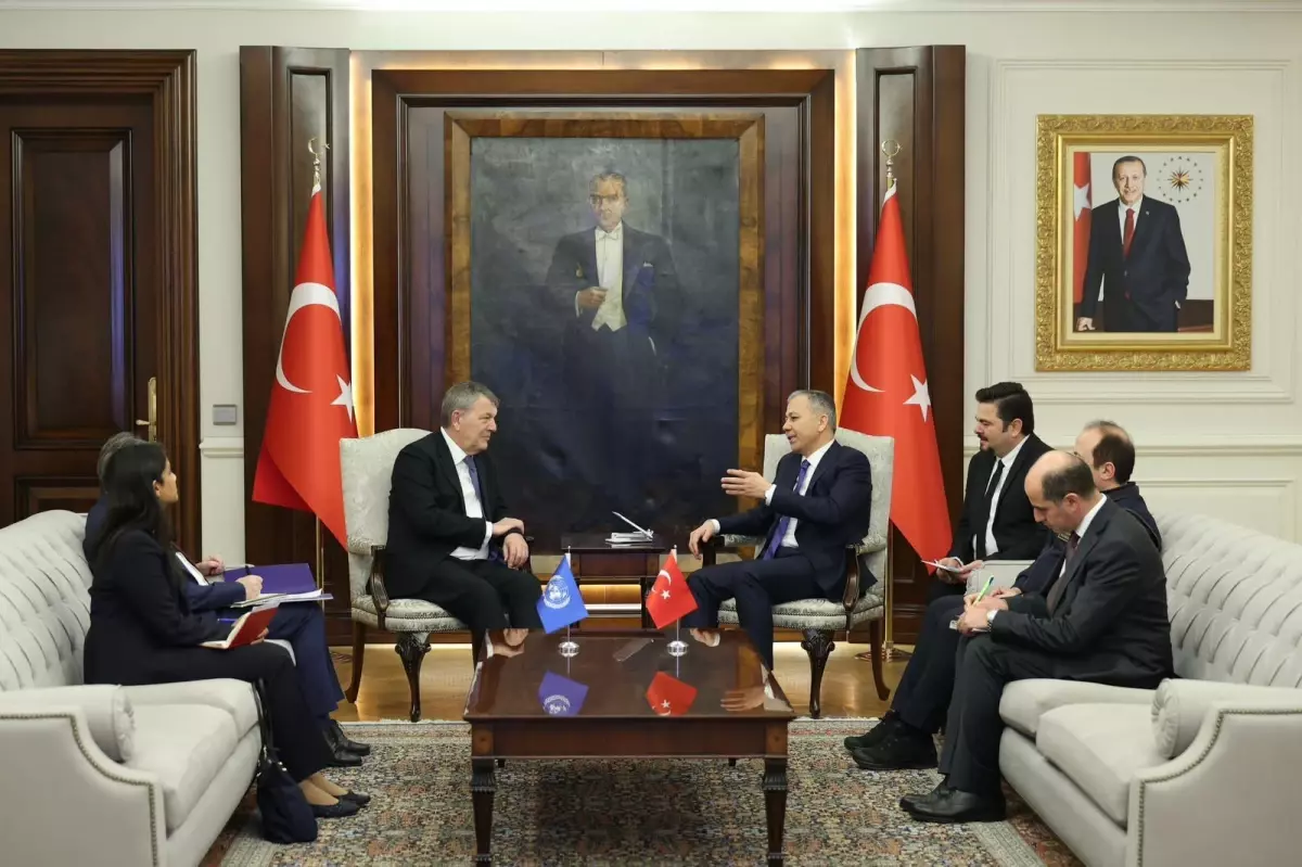 İçişleri Bakanı Yerlikaya, UNRWA Genel Komiseri Lazzarini ile Görüşme Gerçekleştirdi