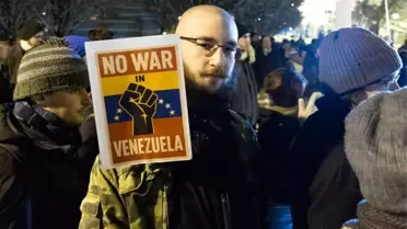 ABD Venezuela saldırısı protestosu