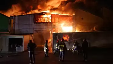 Yangın anından fotoğraf