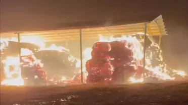 Ereğli'de Çiftlik Yangını: Saman Balyaları Büyük Hasar Aldı