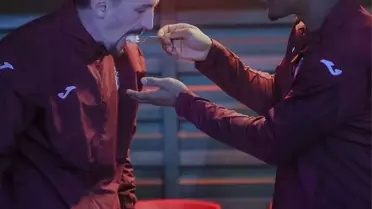 Trabzonspor antrenman sahasından bir kare