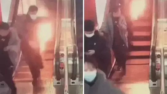 Shanghai Metro İstasyonunda Powerbank Patlaması Yolcuyu Alevler İçine Sürükledi