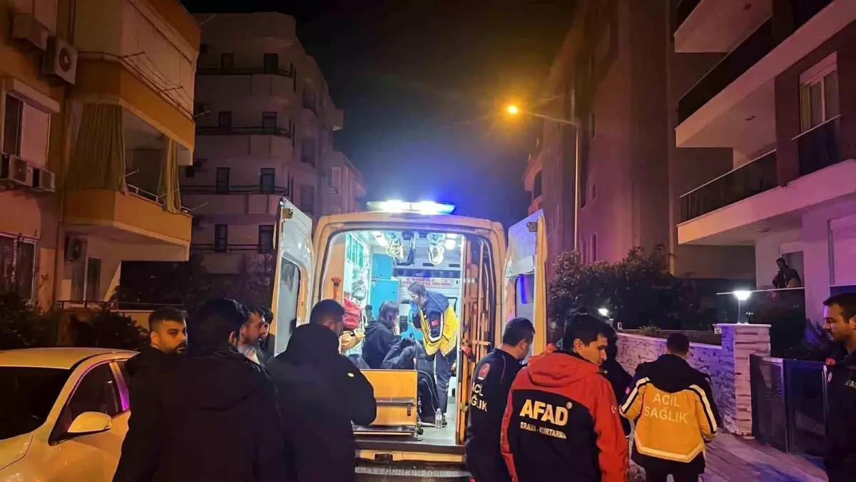 Alanya'da personel lojmanında çıkan yangın