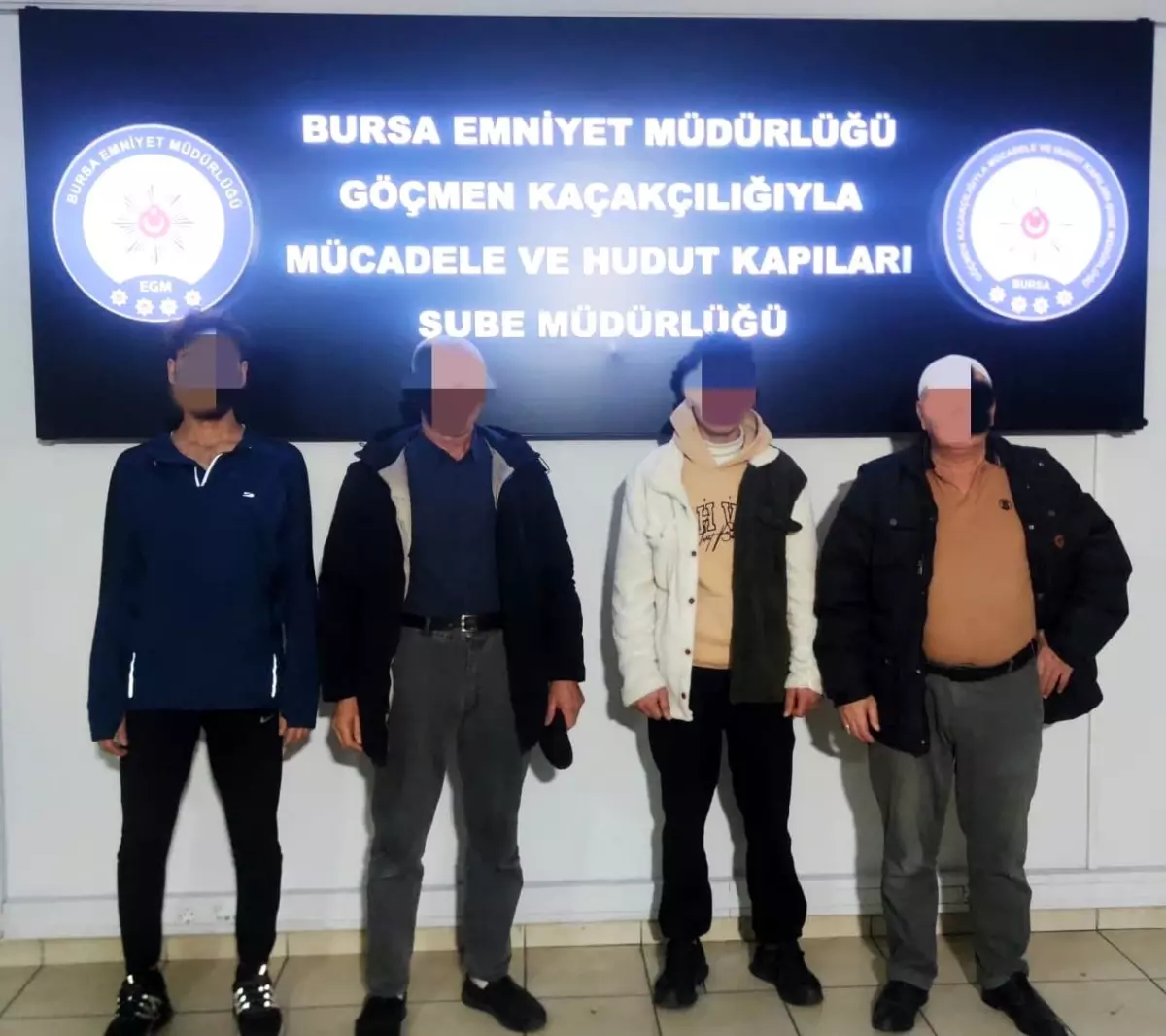 Bursa Osmangazi'de Düzensiz Göçmen ve Organizatörlere Yönelik Operasyon Sonuçları