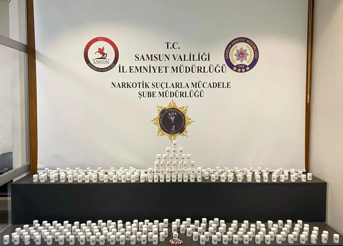 Samsun’da Büyük Uyuşturucu Operasyonu: 21.500 Hap Ele Geçirildi