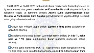 Bingöl’de Hırsızlık Şüphesiyle Yakalanan Şüpheli Gözaltına Alındı