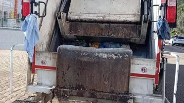 Kaza yerinde çekilmiş fotoğraf