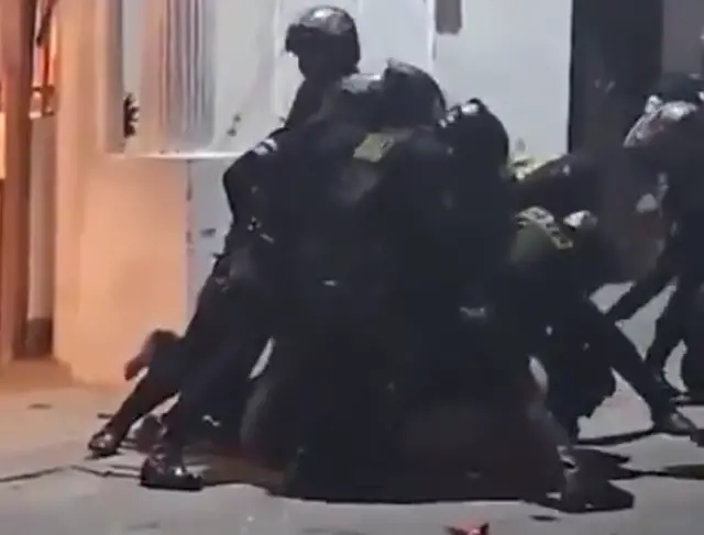 Saldırganın tutuklanma anı