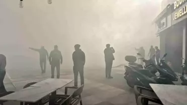 Yangın sonrası Bodrum sokakları