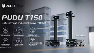 PUDU T150: Hafif Yük Taşıma İçin Yeni Nesil Endüstriyel Robot