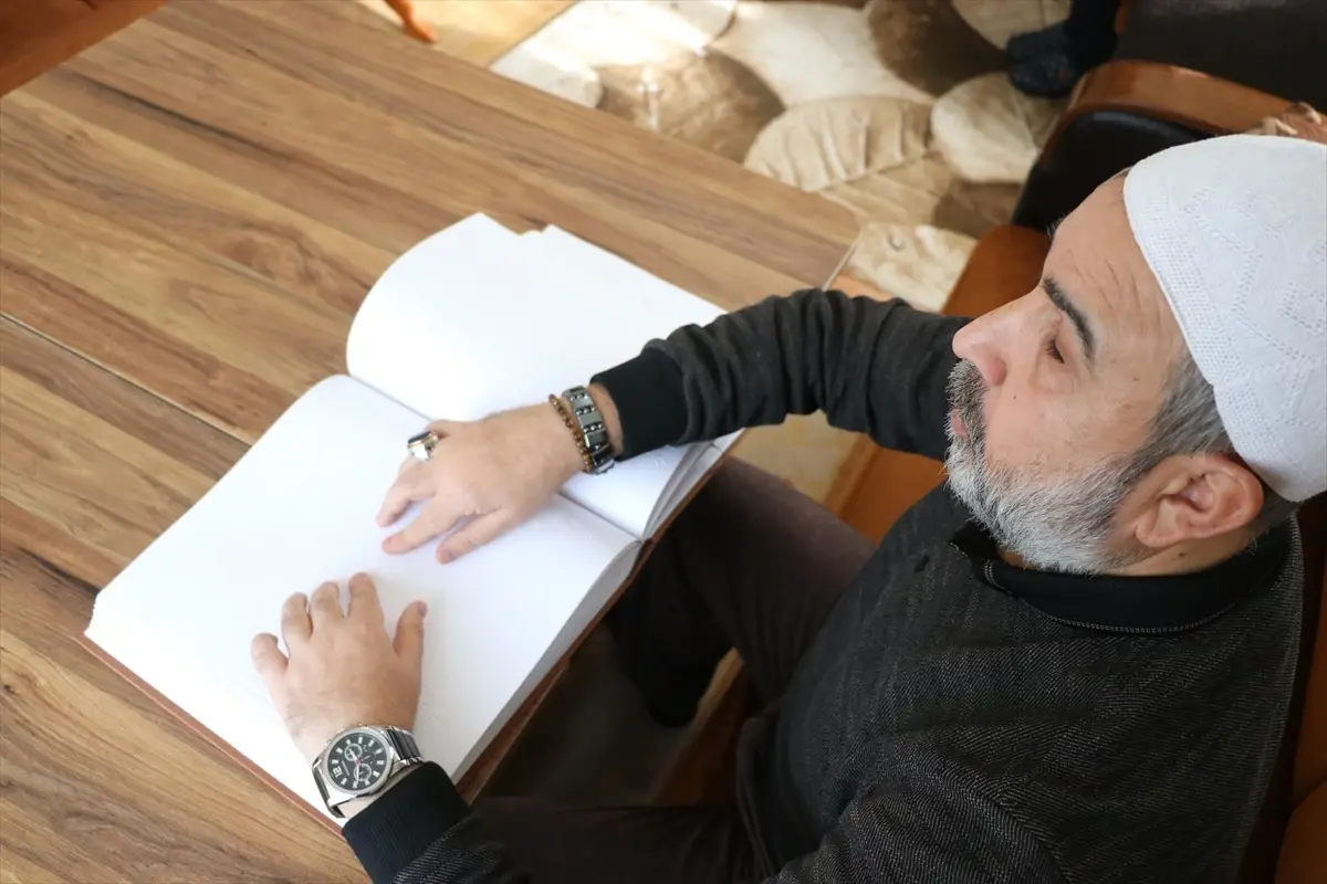 Görme Engelli Mahmut Terzi, Braille ile Kur'an-ı Kerim'i 10 Yılda Hafızlıkla Ezberledi