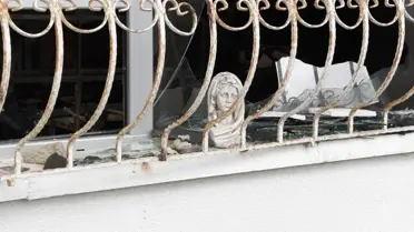 Yangın sonrası evin iç kısmı