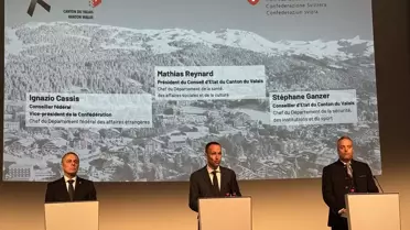 Yangın yerinde çekilmiş resmi