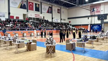Kırşehir spor ekipmanları dağıtım anı
