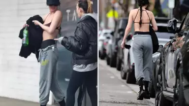 Dakota Johnson spor salonundan çıkarken ana fotoğraf