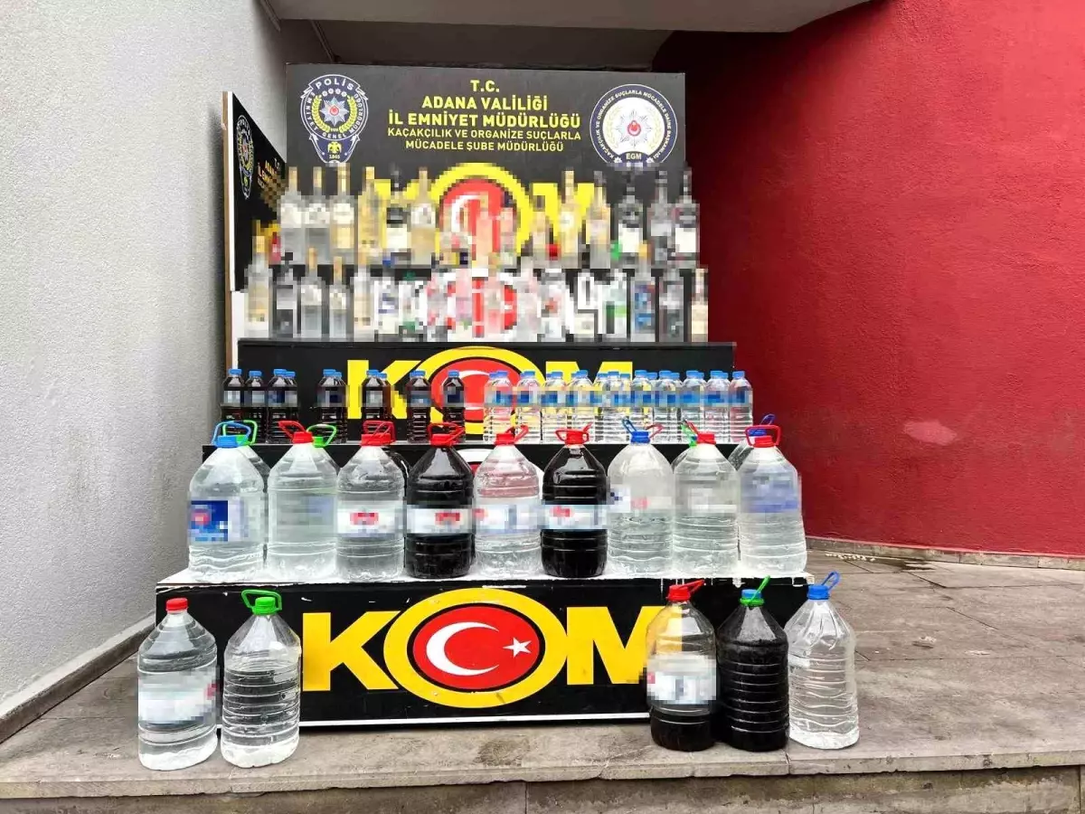 Adana’da 500 Litre Kaçak Alkol Operasyonu: 6 Şüpheli Yakalandı