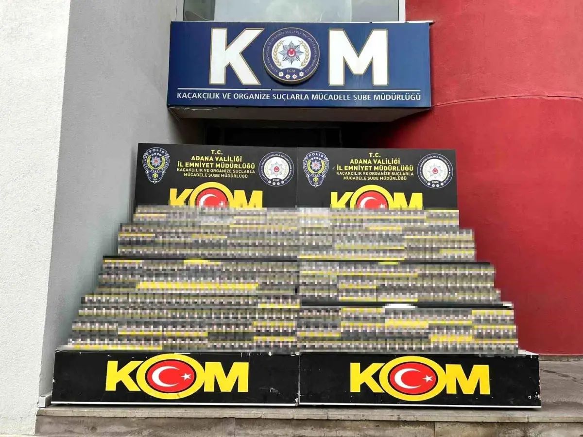 Adana’da Polis, 10 Bin Paket Kaçak Sigara İçeren Araçla Şahsen Gözlem Yaptı