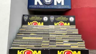 Ele geçirilen kaçak sigara paketleri