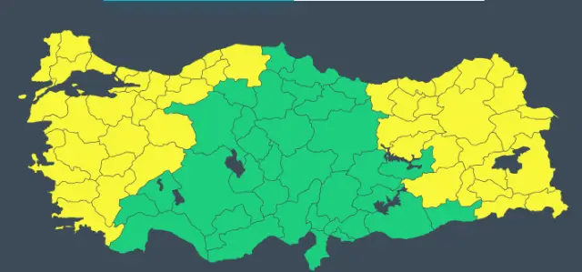 Kar yağışı uyarı tabelası