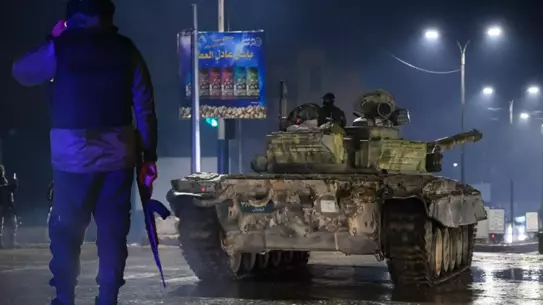 Operasyon sırasında YPG unsurları