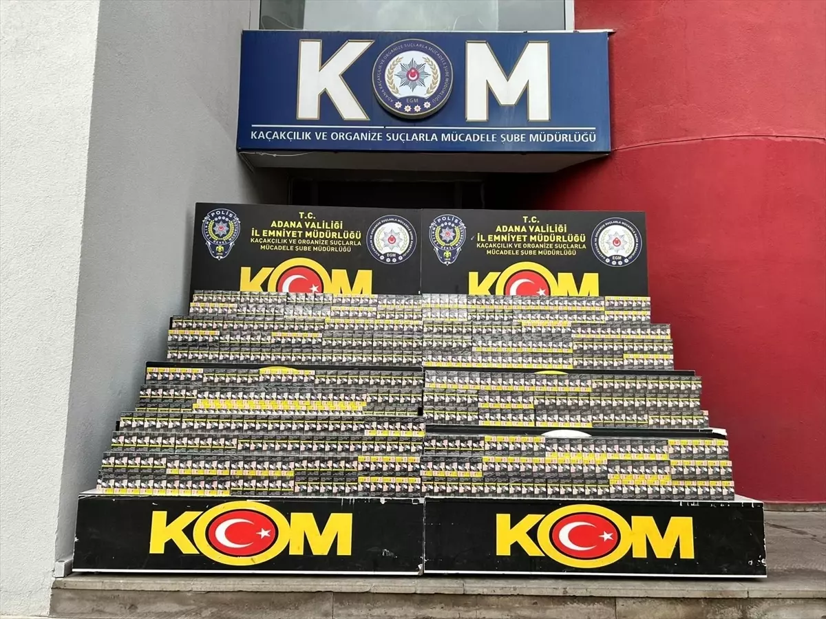 Adana’da Kaçak Sigara Operasyonunda 2 Şüpheli Tutuklandı, 10 Bin Paket Ele Geçirildi