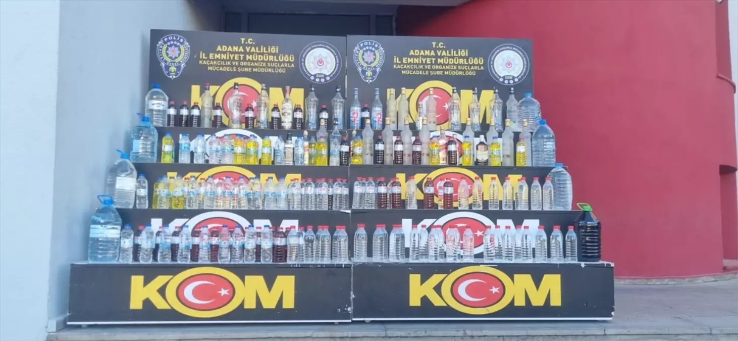 Adana'da 500 Litre Sahte İçki Ele Geçirildi, 6 Şüpheli Gözaltına Alındı
