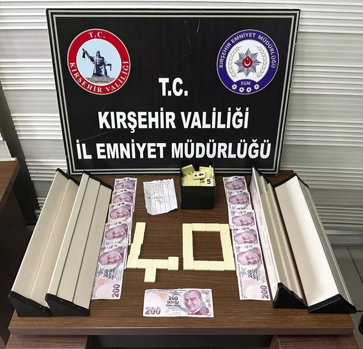 Kırşehir'de Kumar Operasyonu: 4 Kişiye Toplam 46.641 TL Ceza Kesildi
