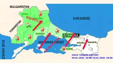 İstanbul’da yağış ve rüzgar etkisi
