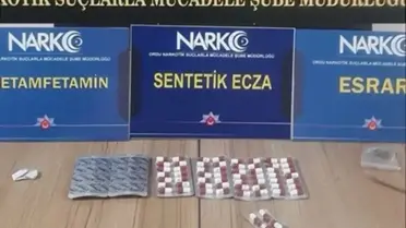 Operasyon sırasında ele geçirilen uyuşturucu maddeler