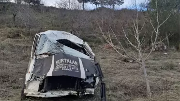 Kaza anındaki kamyonet fotoğrafı