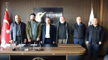 Gazete çalışanları Gazze'ye destek verirken