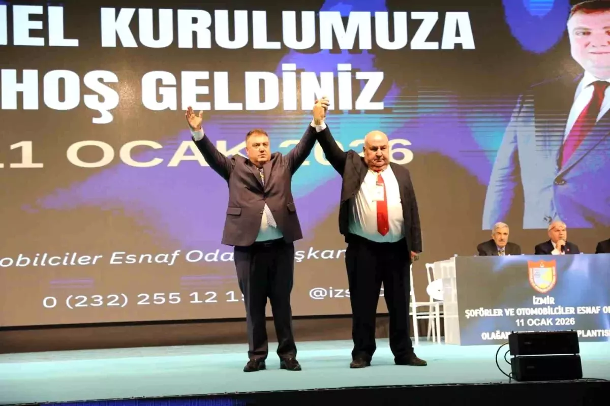 Erkan Özkan, İzmir Şoförler ve Otomobilciler Esnaf Odası'nda 1.293 Oyla Yeniden Başkan Seçildi