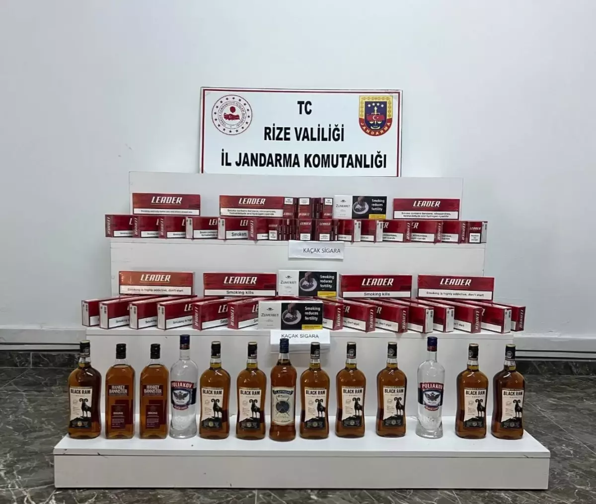 Rize'nin Fındıklı İlçesinde Jandarma Denetiminde Büyük Kaçak Operasyonu