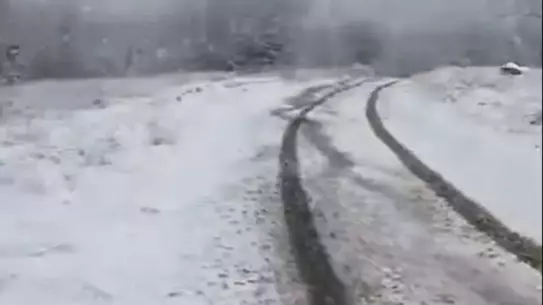 Çanakkale kar yağışı manzarası