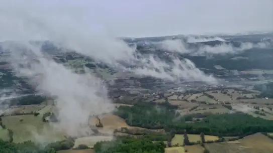 Kastamonu dağlık bölgelerinde kar yağışı