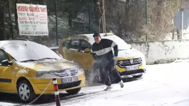 Kırklareli'de kar temizleme çalışması
