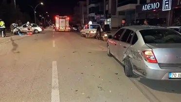 Karaman’da Takla Atan Araçta Sürücü Hayata Tutundu