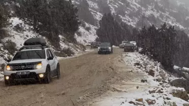 Sarıkamış Kayak Merkezi'nde kar