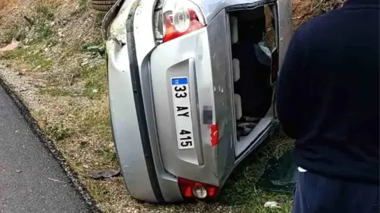 Osmaniye'de Kontrolden Çıkan Araç Devrildi, Sürücü Hastaneye Sevk Edildi