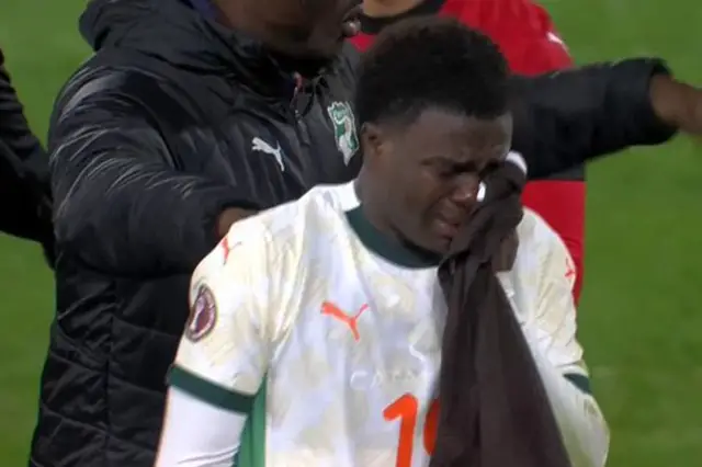 Christ Oulai maç sonrası gözyaşları