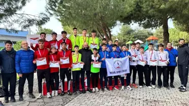 Kros yarışından bir anlık görüntü