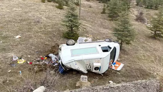 Kamyonetin çarpma anı