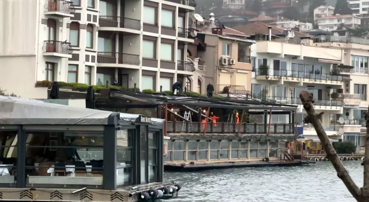 Bebek Otel'in Kaçak Bölümlerinde Yıkım Çalışmaları Başladı