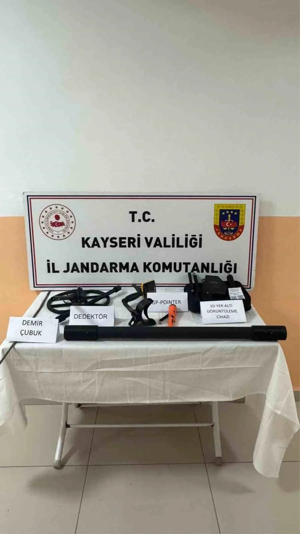 Kayseri’de Jandarma, Kaçak Kazı Operasyonunda Üç Şahsi Gözaltına Aldı