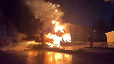 Antakya’da Şantiye Yangını Hızlı Müdahale ile Kontrol Altına Alındı
