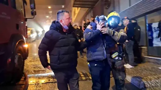 Yangın sonrası otel görüntüsü