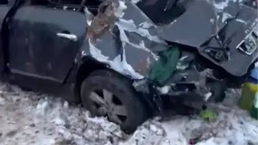 Diyarbakır‑Bingöl Karayolunda Buzlu Yol Nedeniyle Araç Takla Attı, 2 Yaralı