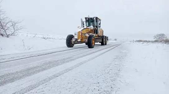 Edirne karla kaplı sokakları