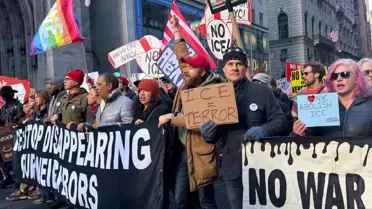 New York sokaklarında ICE protestosu ana fotoğrafı