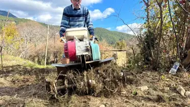 Mevlüt Güven çiftlikte
